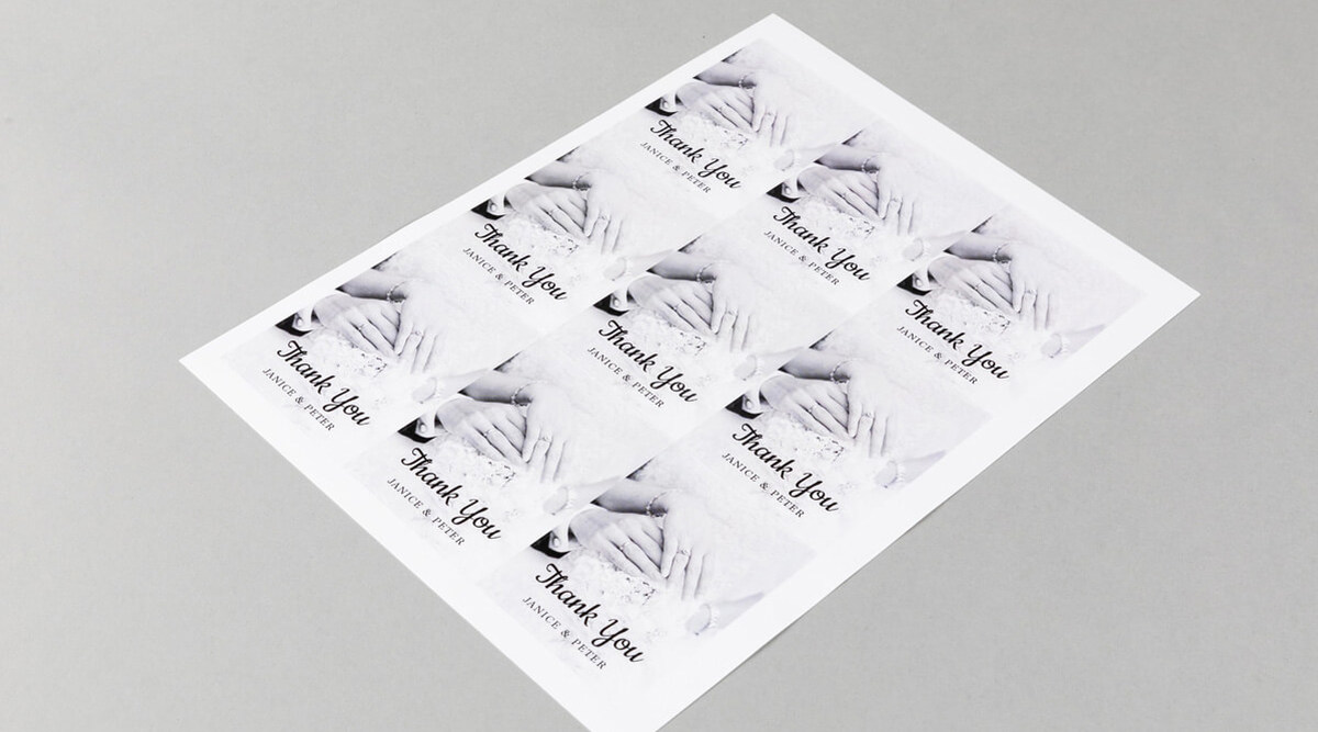 Rectangular Wedding Stickers